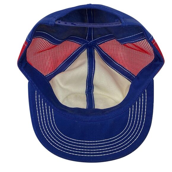 VTG Jacques Seeds Red White & Blue Hat Snapback Cap USA K-Brand Trucker (H6) - Picture 6 of 9
